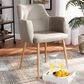 Baxton Studio Martine Dining Chair in Beige/Gold, , large