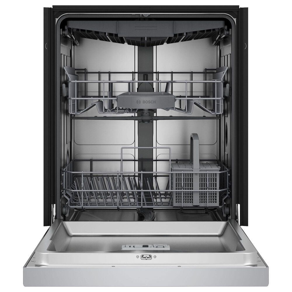 Bosch 300 Series 24&quot; Built-In Recessed Handle Dishwasher with 8 Wash Cycles in Stainless Steel, , large