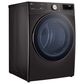 LG 7.4 Cu. Ft. Front Load Gas Dryer with TurboSteam in Black Steel, , large