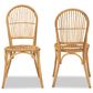 Baxton Studio Wina Side Chair in Natural Brown (Set of 2), , large