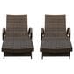 Ashley Kantana Patio Chaise Lounge in Brown (Set of 2), , large