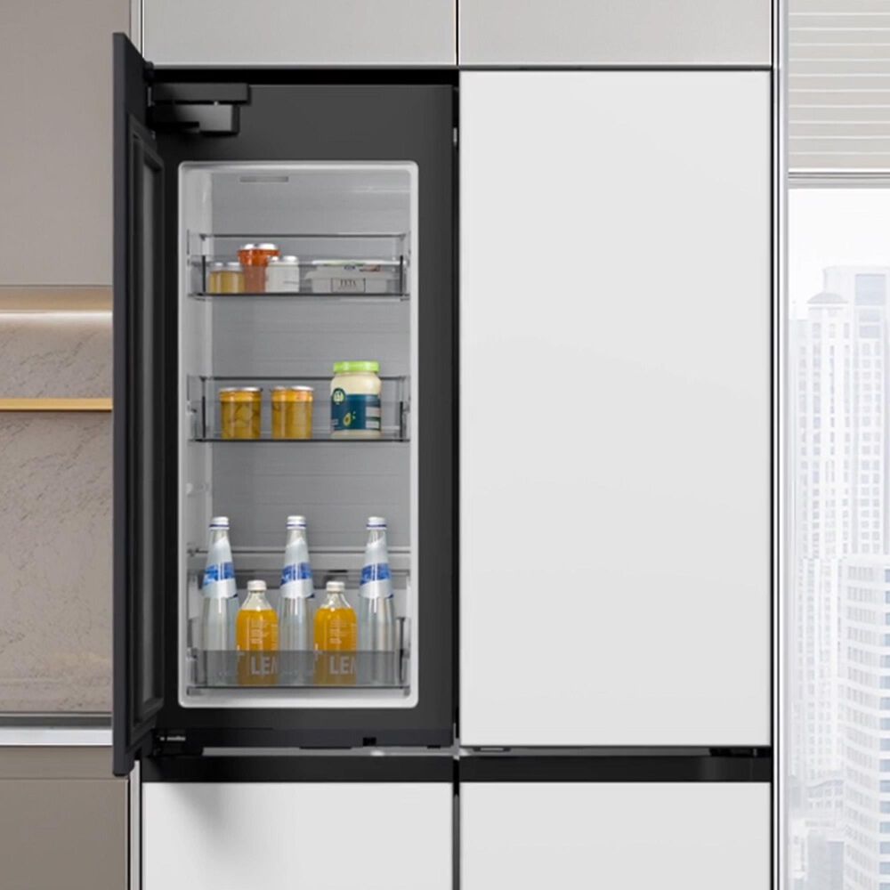 Samsung 22.8 Cu. Ft. Counter Depth 4-Door French Door Refrigerator in White Glass, , large