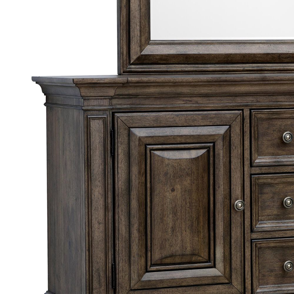 Pulaski Furniture Corp Woodbury 5-Piece King Bedroom Set in Brown, , large
