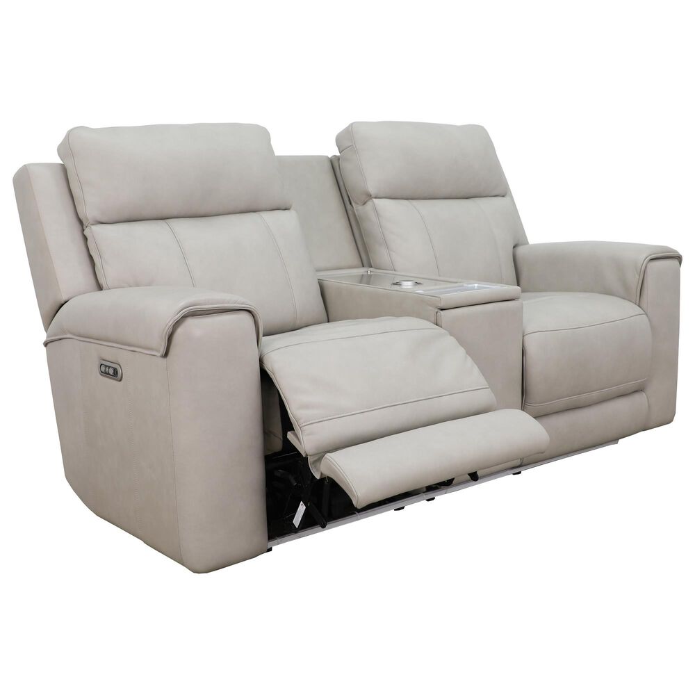 Somerset Home Harbour Power Reclining Loveseat in Caruso Light Grey, , large