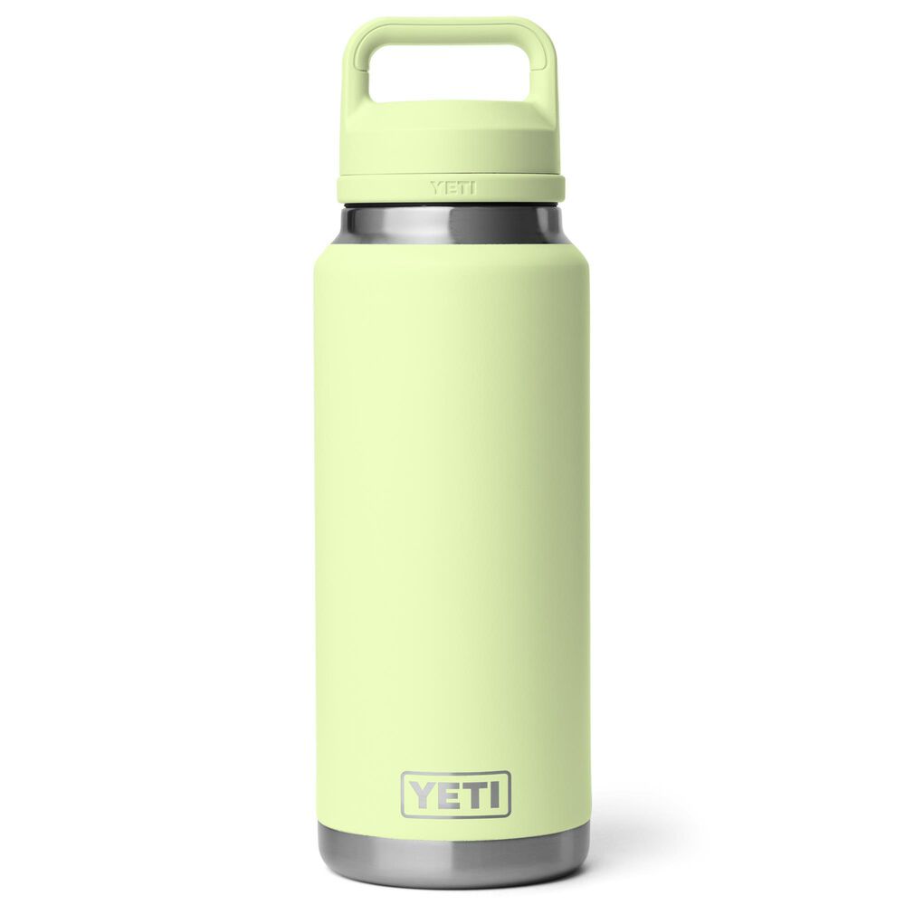 YETI Rambler 36 Oz Water Bottle with Color-Blocked Chug Cap in Grasshopper, , large
