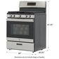 GE Appliances 5.0 Cu. Ft. Freestanding Gas Range in Stainless Steel, , large