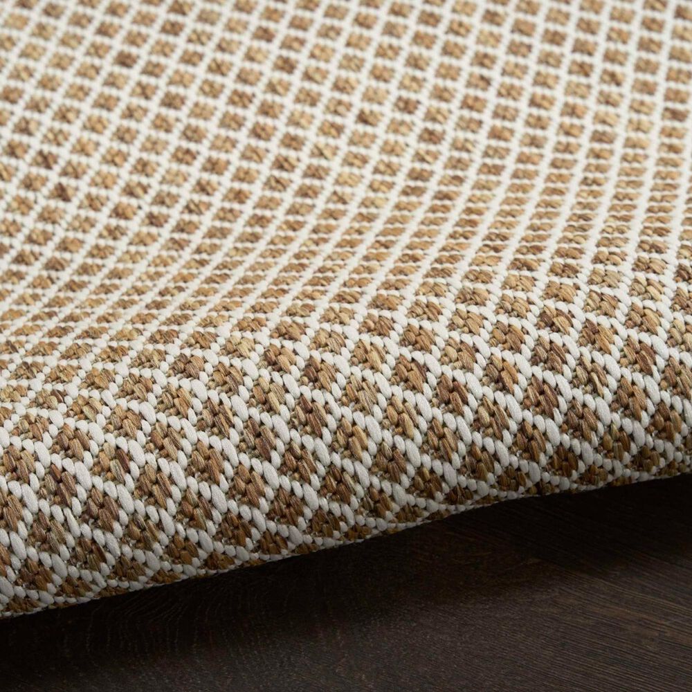 Nourison Courtyard Jute and Ivory 8&#39; x 10&#39; Indoor/Outdoor Area Rug, , large