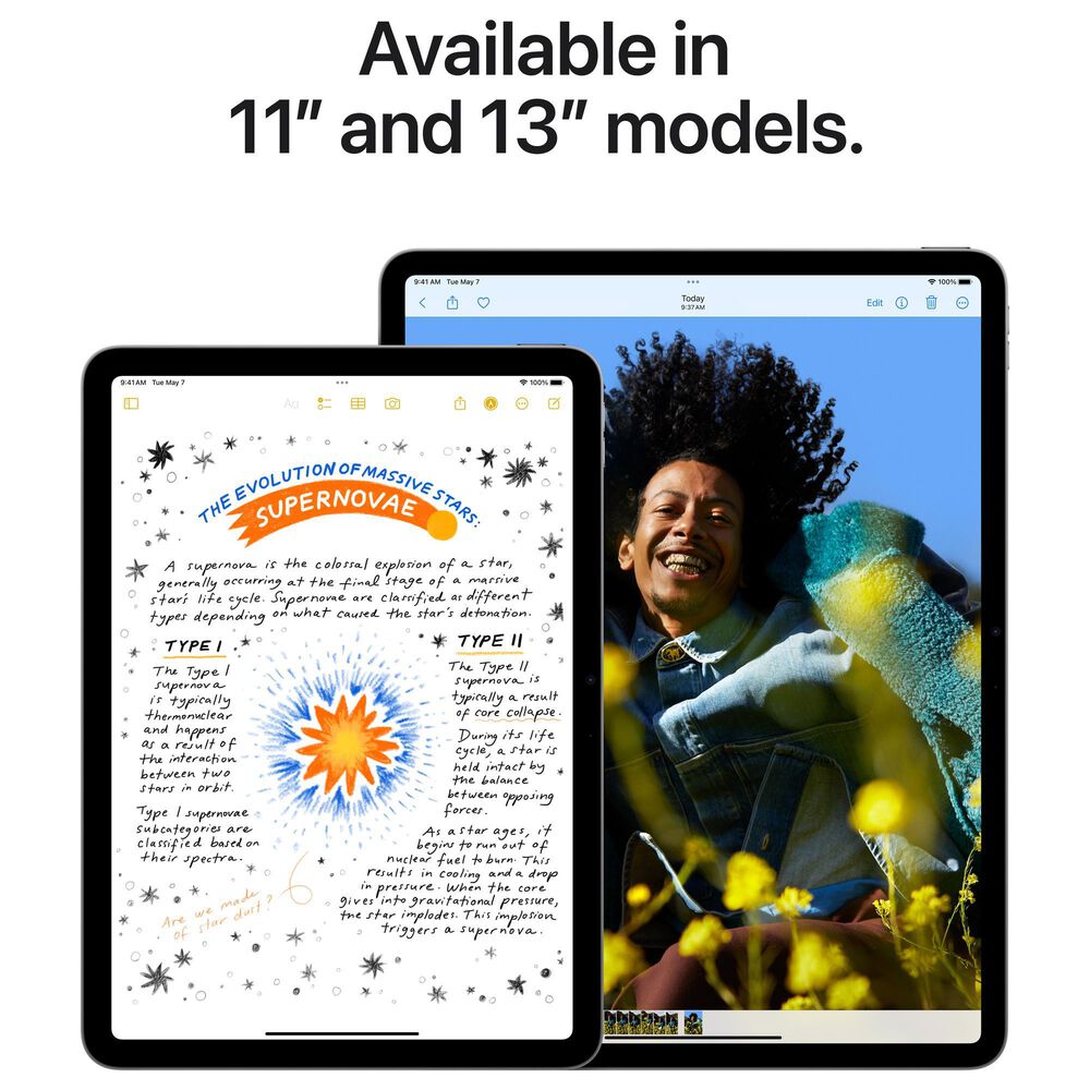 Apple iPad Air 13-Inch M2 chip with Wi-Fi + Cellular - 512GB in Space Gray, , large
