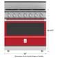 Hestan KRD Series 5.8 Cu. Ft. Slide-In Natural Gas Range with 5-Burner in Matador, , large