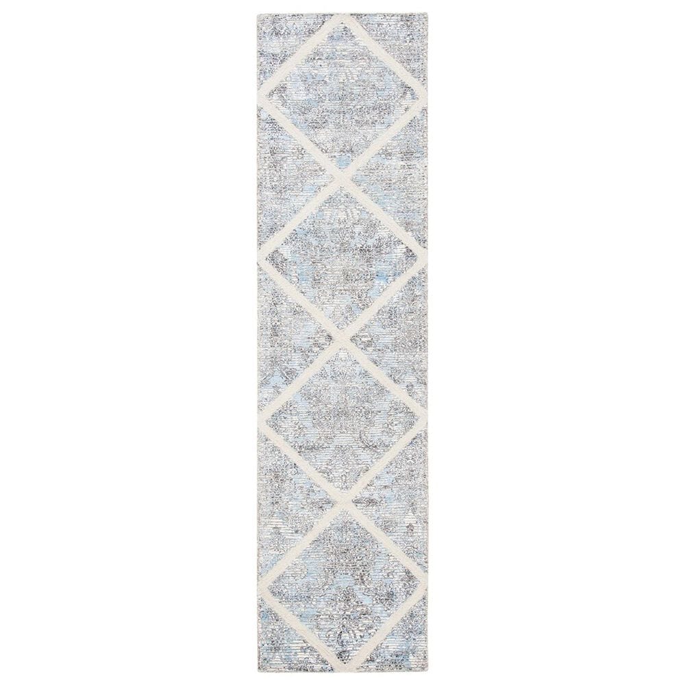 Safavieh Artistry ARR667M 2"3" x 9" Ivory and Blue Runner, , large