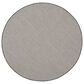 Nourison Courtyard Ivory and Charcoal 5" Round Indoor/Outdoor Area Rug, , large