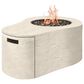 Ebel Outdoor Furniture Tahoe Fire Pit Table in Shell, , large