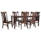 Archbold Furniture Boat and Florence 7-Piece Rectangular Dining Set in Earthtone, , large