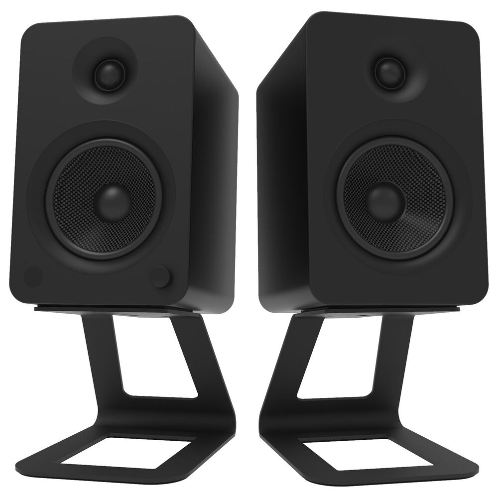 Kanto Elevated Desktop Speaker Stand for Large Speakers in Black (Set of 2), , large