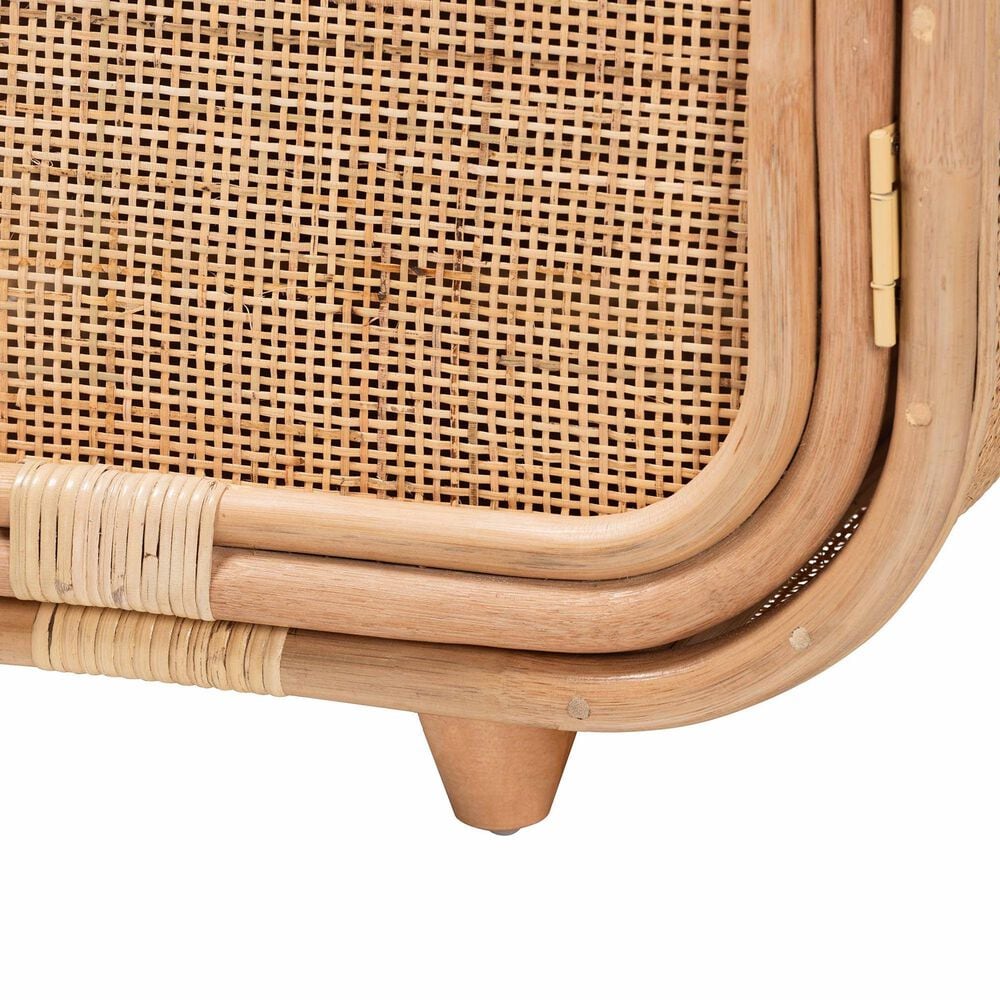Baxton Studio Keita 2-Shelf Nightstand in Natural, , large