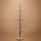 The Gerson Company 5" Electric UL Lighted Snowy Tree with 146 LED Lights in Brown, , large