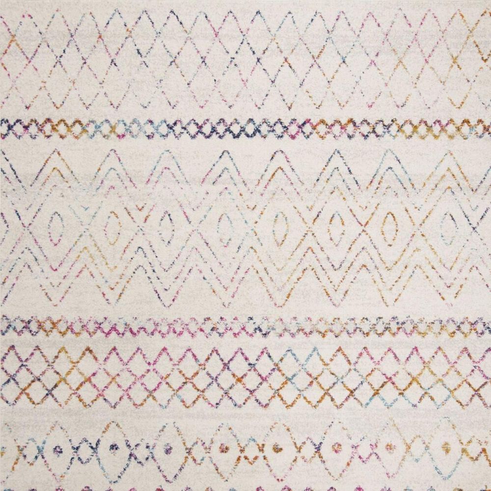 Safavieh Madison MAD798A 5&#39;1&quot; x 7&#39;6&quot; Ivory and Fuchsia Area Rug, , large