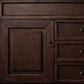James Martin Vanities Brookfield 60" Double Bathroom Vanity in Burnished Mahogany with 3 cm Lime Delight Quartz Top and Rectangular Sinks, , large