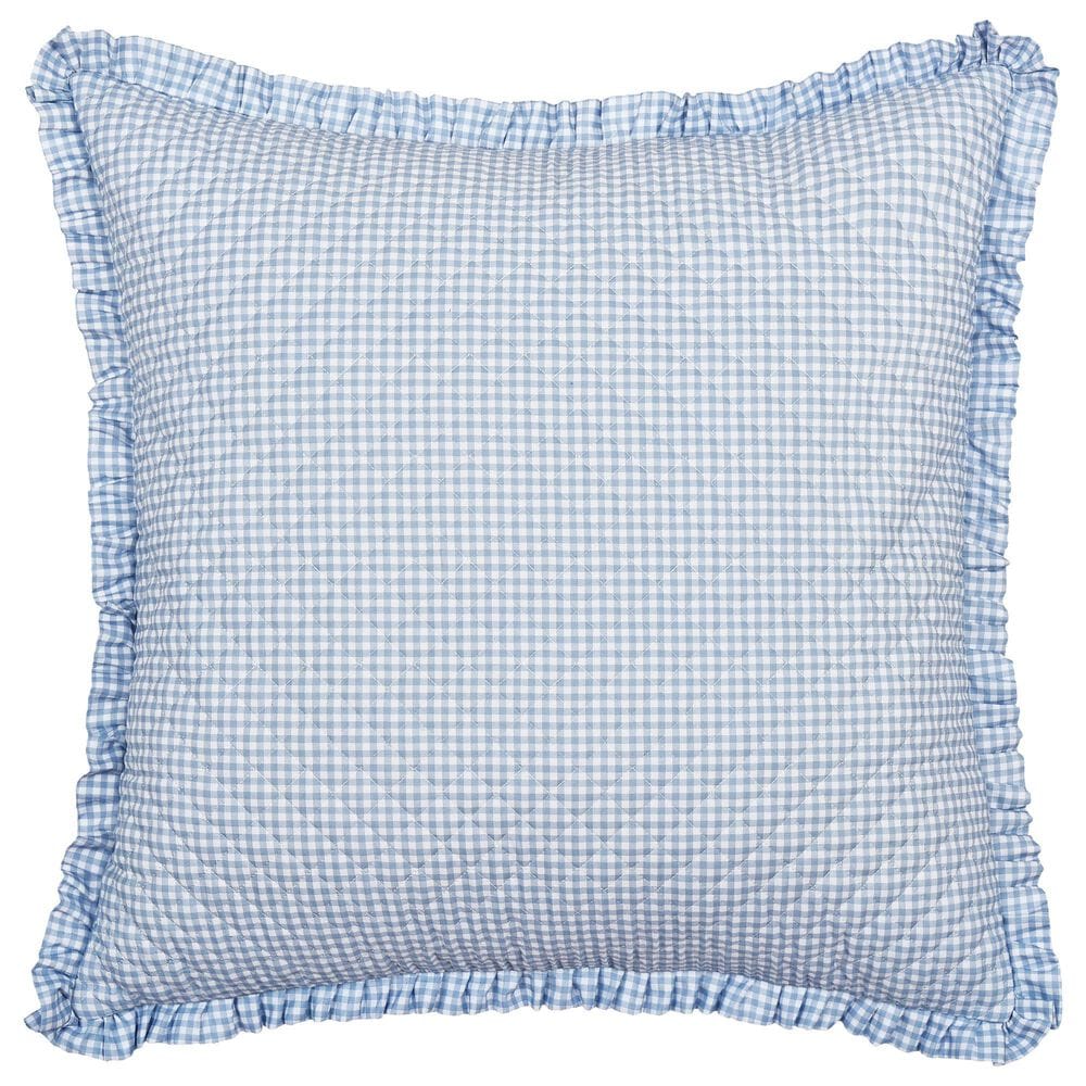J. Queen New York Kourtney 26" Square Euro Pillow Sham in Blue, , large