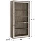 Hooker Furniture Rustic Glam Bunching Bookcase in Light Wood, , large