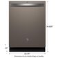 GE Appliances 24" Built-In Bar Handle Dishwasher with 47 dBA Quiet Package in Fingerprint Resistant Slate, , large