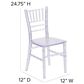 Flash Furniture Hercules Kids Chiavari Chair in Transparent Crystal, , large