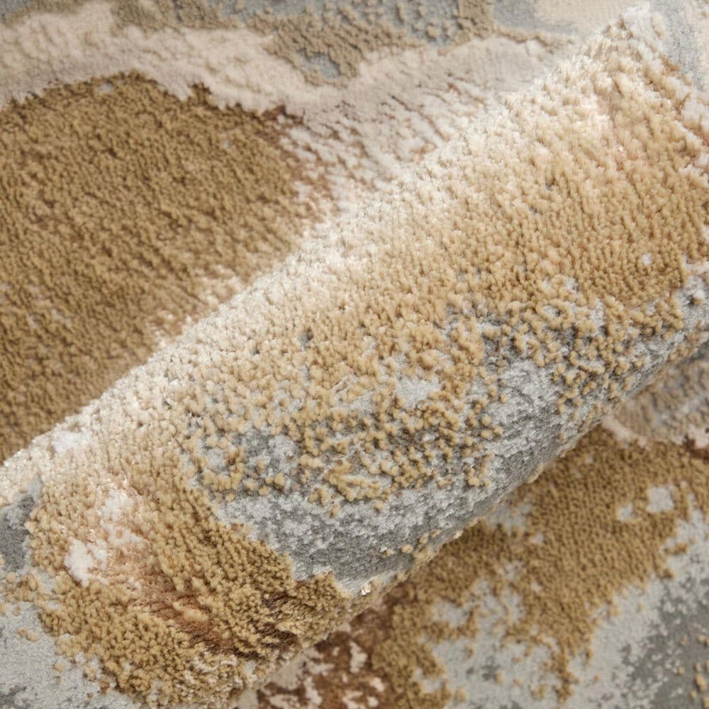 Feizy Aura Gold and Gray 12&#39; x 15&#39; Area Rug, , large