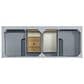 James Martin Vanities Breckenridge 60" Double Bathroom Vanity in Serenity Blue with Single Hole 3 cm White Zeus Quartz Top and Rectangular Sinks, , large