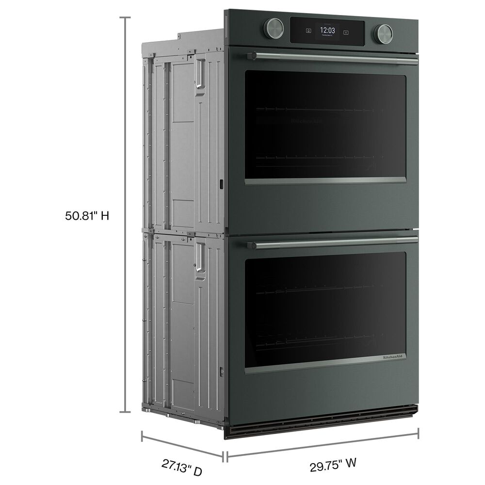 KitchenAid 2-Piece Kitchen Package with Juniper 30" Smart Double Wall Oven and Black 36" Induction Cooktop, , large