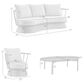 Blue River Monk 4-Piece Patio Conversation Set in Dark Gray and Black, , large
