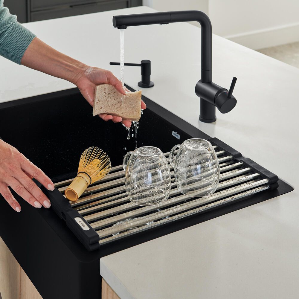 Blanco Precis Foldable Drying Mat in Stainless Steel, , large