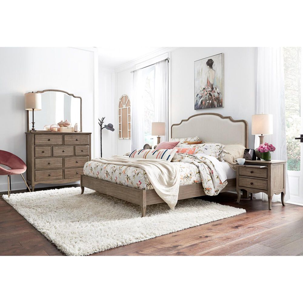 Riva Ridge Provence 4 Piece King Bedroom Set in Patine, , large