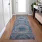 Dalyn Rug Company Karaj KJ6 2"3" x 7"6" Blue Indoor/Outdoor Runner, , large