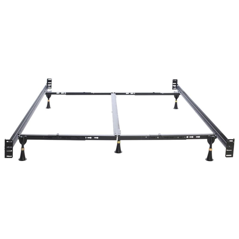 Home by Hollywood King Headboard and Footboard Bed Frame in Black, , large