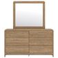 Ashley Gramburg 4 Piece Full Platform Panel Bedroom Set in Warm Brown, , large