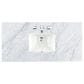 James Martin Vanities Lorelai 48" Single Vanity in Bright White with 3 cm Carrara White Marble Top, , large