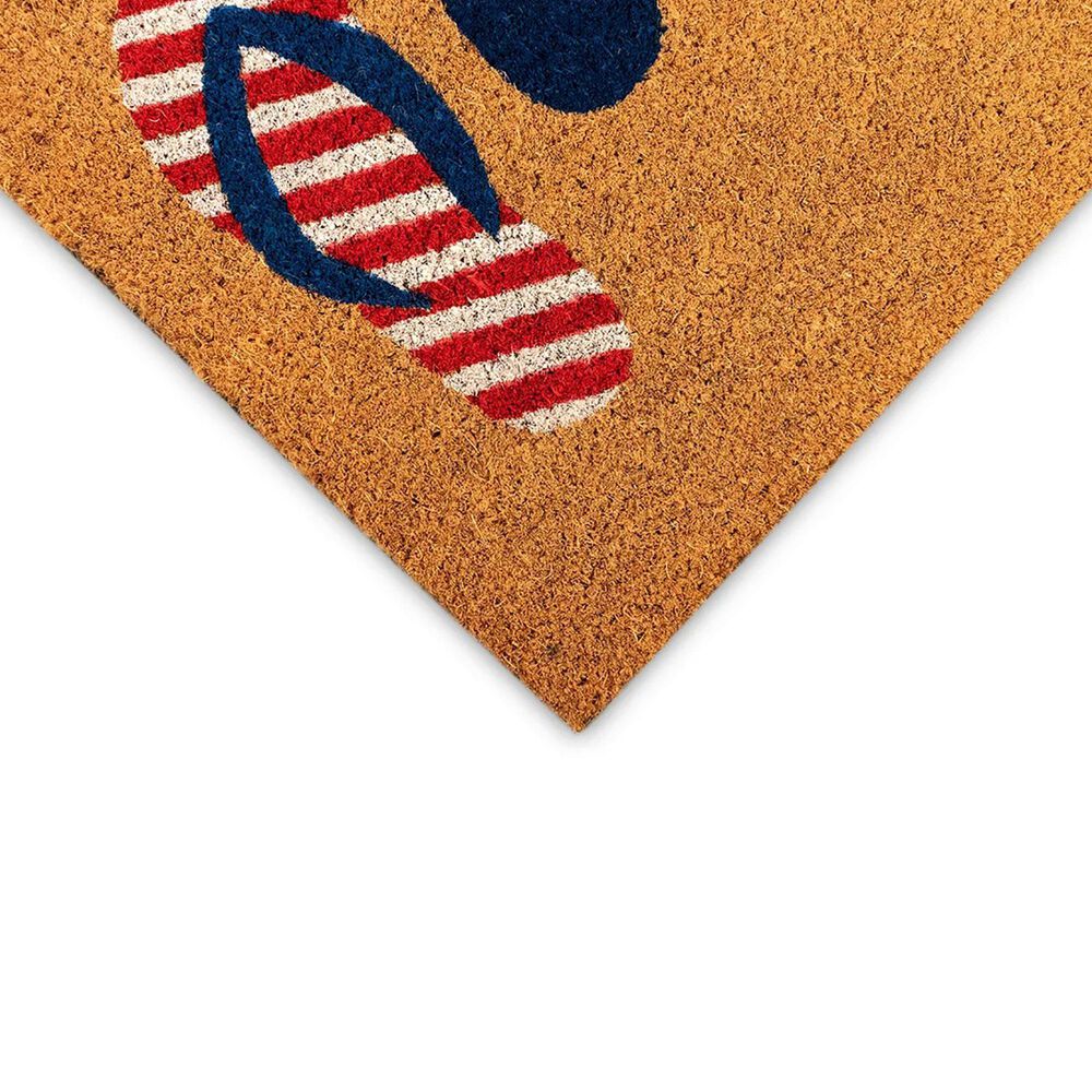 Trans-Ocean Import Natura Freedom Flops 2&#39; x 3&#39; Natural Indoor/Outdoor Door Mat, , large