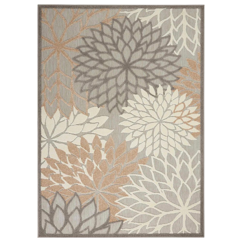 Nourison Aloha ALH05 3"6" x 5"6" Natural Indoor/Outdoor Area Rug, , large