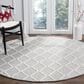 Safavieh Natura NAT310B 6" Round Silver and Ivory Area Rug, , large