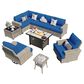 HOMLUX 10-Piece Modular Patio Conversation Set in Navy Blue, , large