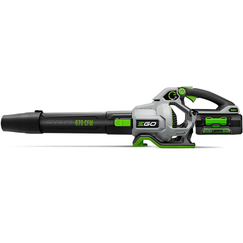 EGO POWER+ 56-volt 670-CFM 180-MPH Battery Handheld Leaf Blower 4 Ah (Battery and Charger Included), , large