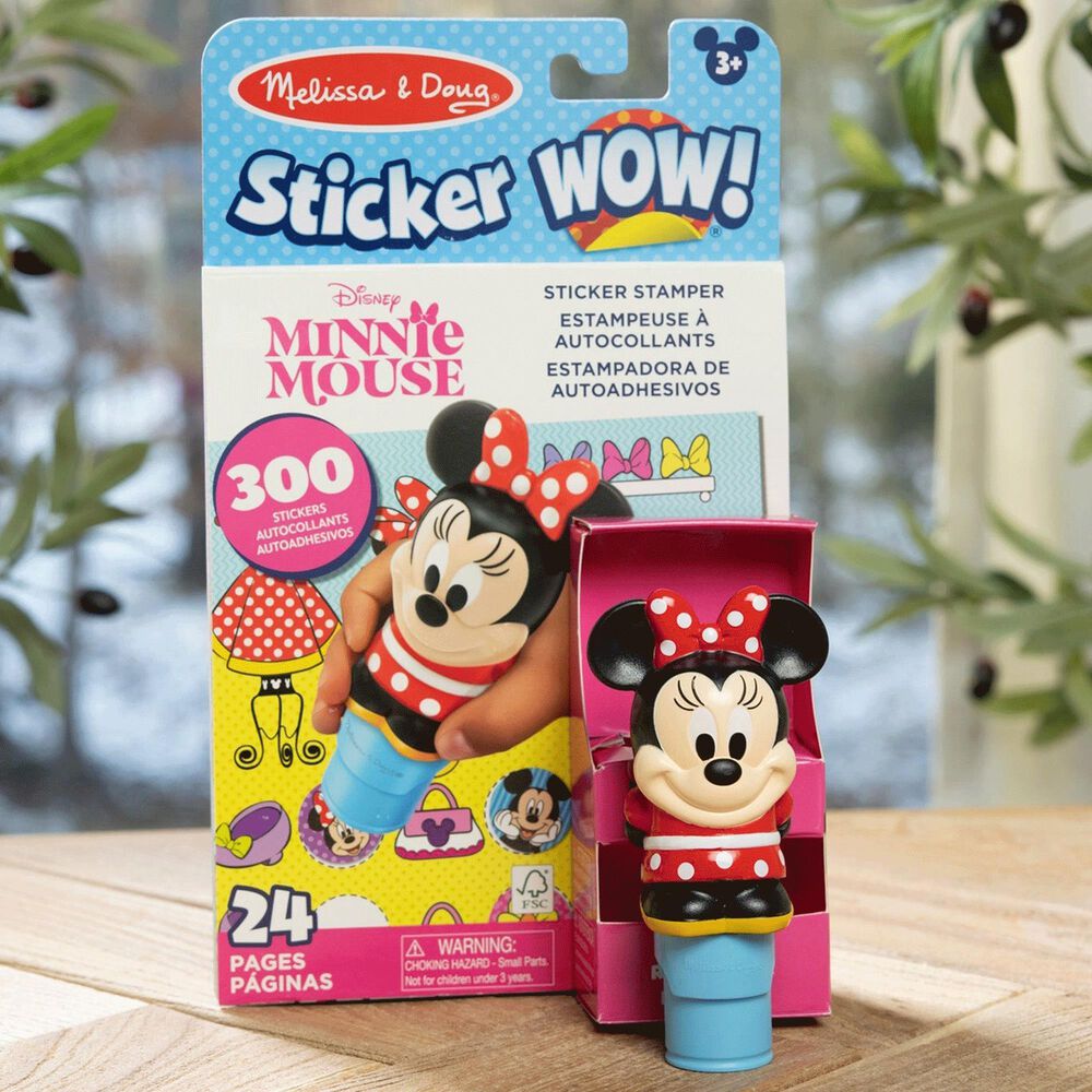 Melissa &amp; Doug Disney&#39;s Minnie Mouse 24-Page Activity Pad and Sticker Stamper, , large