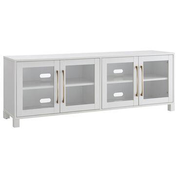 Hudson and Canal Quincy 68" TV Stand in White, , large