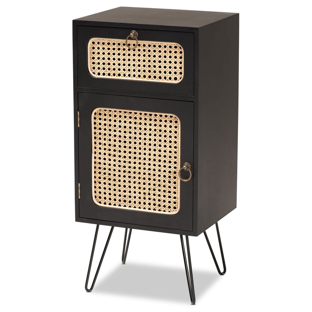 Baxton Studio Davion End Table in Espresso Brown, , large