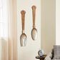 Maple and Jade 38" x 8" Farmhouse Kitchen Utensils Wall Decor in Brown and Silver (Set of 2), , large