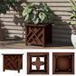 Timberlake 15.5" Lattice Design Planter Box in Brown, , large