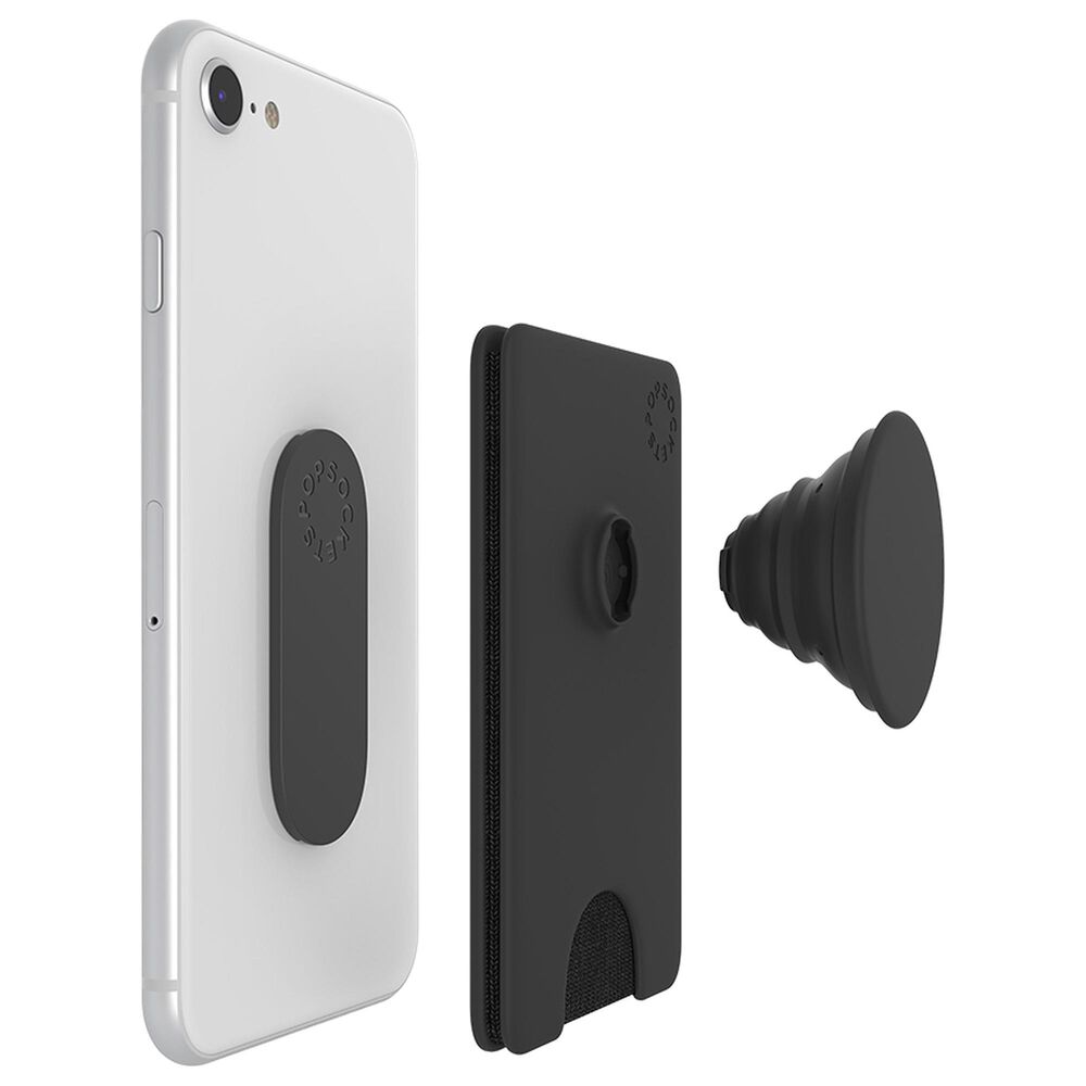 PopSockets PopWallet Plus Case with PopGrip in Black, , large
