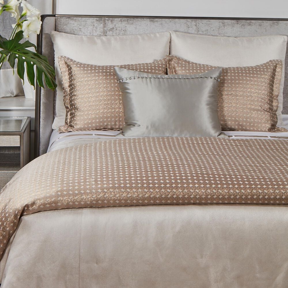 Ann Gish Art Of Home 3-Piece Queen Coin Duvet Set In Gold Pumice, , large