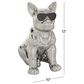 CosmoLiving by Cosmopolitan 12" Dog Sculpture in Silver, , large