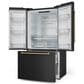 THOR KITCHEN Gordon Ramsay 20.3 Cu. Ft. Counter Depth French Door Refrigerator with Bronze Handle Kit in Black, , large